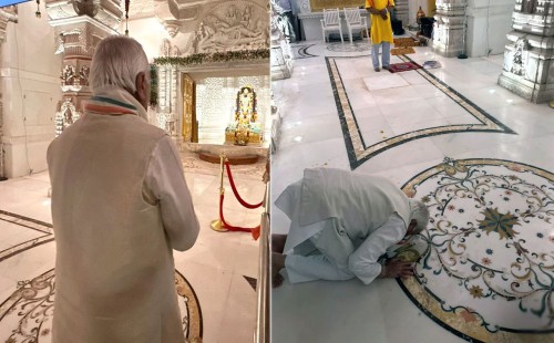 রামমন্দিরে প্রণাম করলেন কেরালার গভর্নর আরিফ মোহাম্মদ খান 