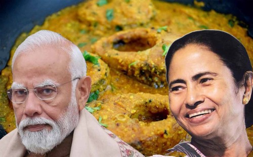নিরামিষভোজী মোদিকে মাছ খাওয়ার নিমন্ত্রণ মমতার 