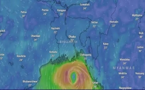চলতি মাসের শেষ দিকে আঘাত হানতে পারে ঘূর্ণিঝড় 