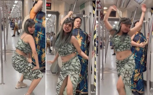মেট্রোর ভেতরেই ‘চরম’ নাচ যুবতীর, ভিডিও ভাইরাল 