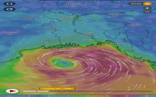 নিম্নচাপটি পায়রা থেকে ৪৯০ কিমি দূরে 