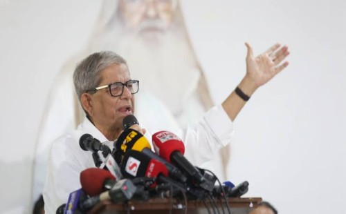 রাঘববোয়ালদের লুট করে খাওয়ার ব্যবস্থা করেছে সরকার: মির্জা ফখরুল 