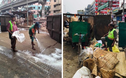 ডিএসসিসির শতভাগ বর্জ্য অপসারণ 