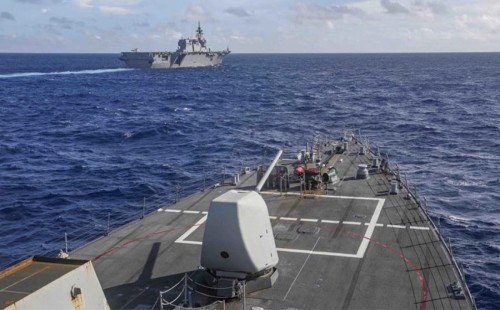 তিন দেশের সঙ্গে দক্ষিণ চীন সাগরে মার্কিন নৌ-মহড়া 