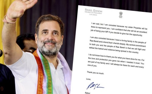 ওয়েনাড়কে রাহুলের আবেগপ্রবণ চিঠি 