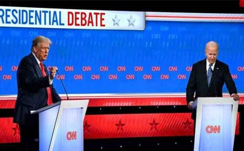 প্রথম টেলিভিশন বিতর্কে একে অপরকে দুষলেন বাইডেন-ট্রাম্প 