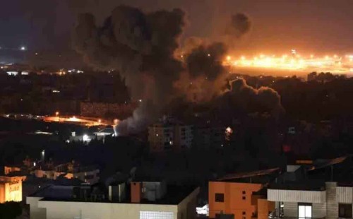 লেবানিজ বিশ্ববিদ্যালয়ের কাছে ইসরায়েলের বিমান হামলা 