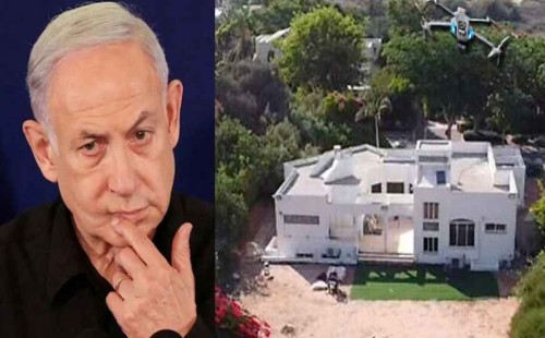 নেতানিয়াহুর বাড়িতে আবারও ড্রোন হামলা 