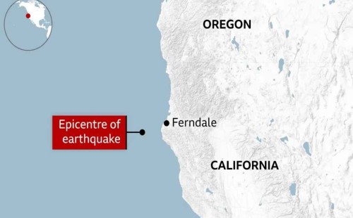 উত্তর ক্যালিফোর্নিয়ায় শক্তিশালী ভূমিকম্পের আঘাত 