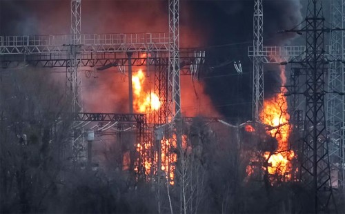ইউক্রেনের বিদ্যুৎ স্থাপনায় ব্যাপক হামলা রাশিয়ার 