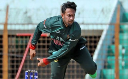 এবার আন্তর্জাতিক ক্রিকেটেও নিষিদ্ধ সাকিবের বোলিং 