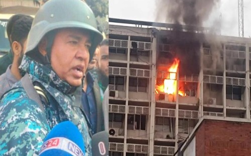 শর্টসার্কিটে নয়,কেউ পরিকল্পিতভাবে আগুন লাগিয়েছে: নৌবাহিনী কর্মকর্তা 