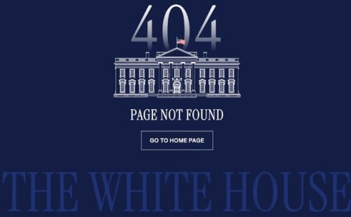 হোয়াইট হাউজের স্পেনীয় ভাষার পেজ বন্ধ 