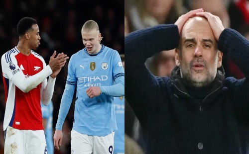 আর্সেনালের কাছে বড় ব্যবধানে হেরেছে ম্যান সিটি 