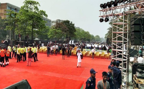 মানিক মিয়া অ্যাভিনিউতে আসতে শুরু করেছেন রাজনৈতিক দলের নেতারা 