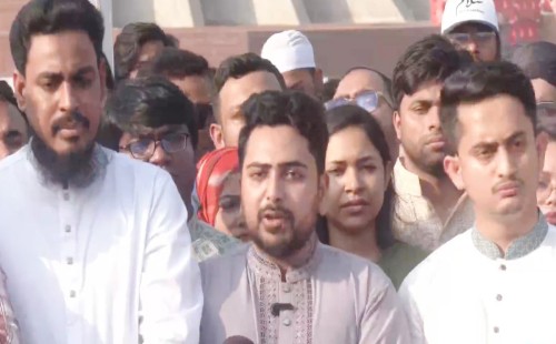 দ্রুত আগাবো, গঠনতন্ত্র প্রণয়নের কাজ চলছে: নাহিদ ইসলাম 