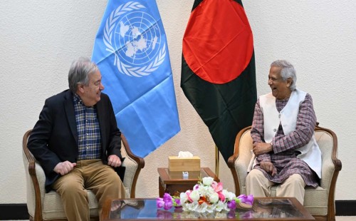 প্রধান উপদেষ্টার সঙ্গে জাতিসংঘের মহাসচিবের সাক্ষাৎ 