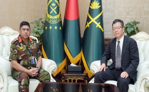 সেনাপ্রধানের সঙ্গে জাপানের রাষ্ট্রদূতের সৌজন্য সাক্ষাৎ 