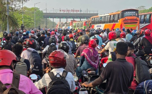 ঈদের ছুটিতে দুই দিনে ঢাকা ছাড়লেন ৪১ লাখ মানুষ 