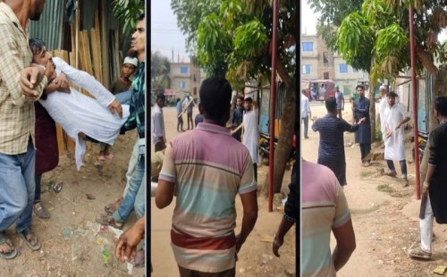 বিএনপির নেতার মায়ের জানাজা শেষে দুই পক্ষের সংঘর্ষ 