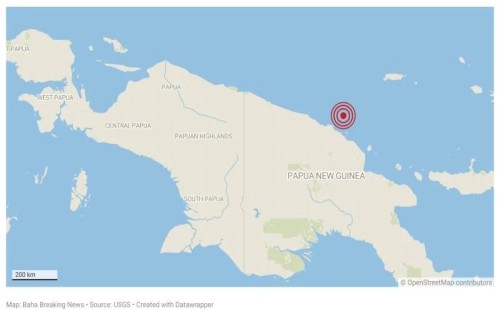 পিএনজি’তে ৬.৬ মাত্রার ভূমিকম্প 