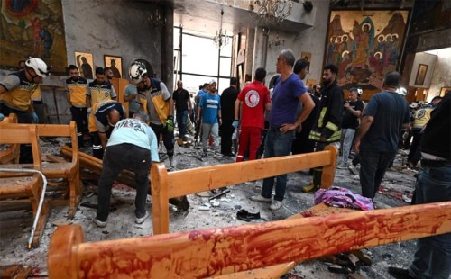 দামেস্কের গির্জায় হামলার নিন্দা ইইউ’র 