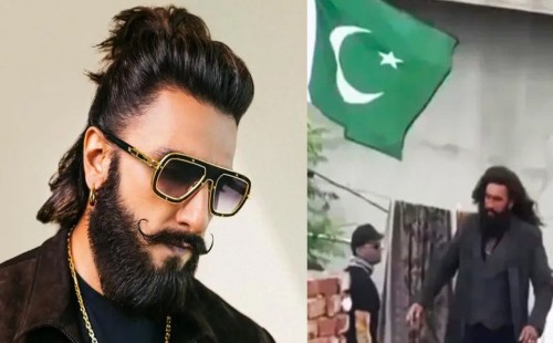 শুটিংয়ে পাকিস্তানের পতাকা, বিতর্কের মুখে রণবীর 