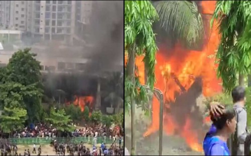 উত্তরায় প্রশিক্ষণ বিমান বিধ্বস্ত, নিহত ১ 