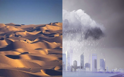 কৃত্রিম বৃষ্টি নামাচ্ছে সৌদি 