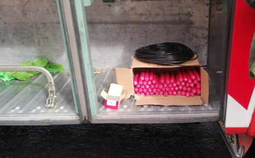 কলম্বিয়াগামী বোমার সরঞ্জাম জব্দ 