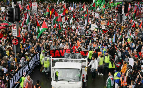 অস্ট্রেলিয়াজুড়ে ফিলিস্তিনের সমর্থন 