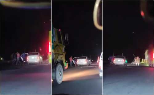 সিরাজগঞ্জ মহাসড়কে গাড়ি থামিয়ে দুর্ধর্ষ ডাকাতি, ভিডিও ভাইরাল 