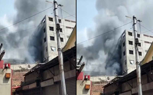 মিরপুরে গার্মেন্টস ও কেমিক্যাল গোডাউনে আগুন 