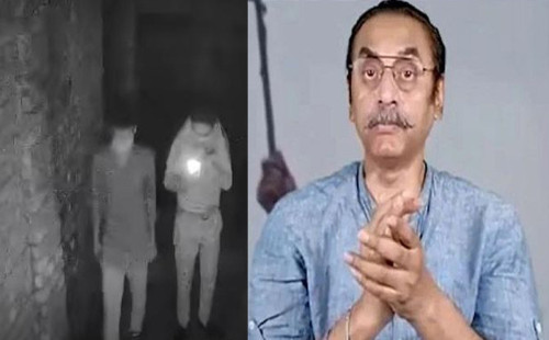 পিনাকীর বগুড়ার বাড়ির সামনে আগুন দেওয়ার অভিযোগ 