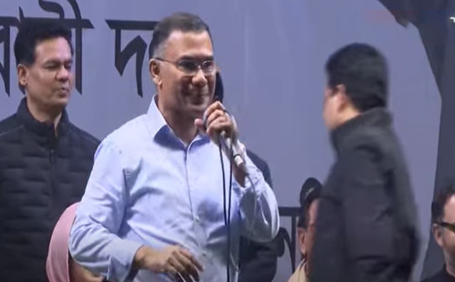 সুশাসন ও কর্মসংস্থানের জন্য ধানের শীষে ভোট দিন: তারেক রহমান 