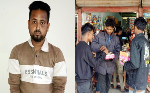 গোপালগঞ্জে যুবককে গ্রেপ্তারে এলাকায় মিষ্টি বিতরণ 