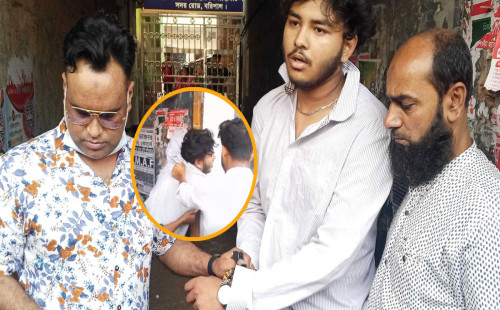 প্রেমিকার চোখের লেন্স নিয়ে দ্বন্দ্ব, দোকানিকে কোপাতে এসে আটক প্রেমিক 